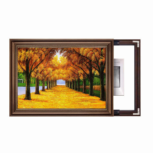 Framed Garden Scene Artwork