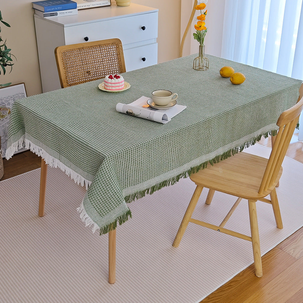 Decorative Fringed Tablecloth