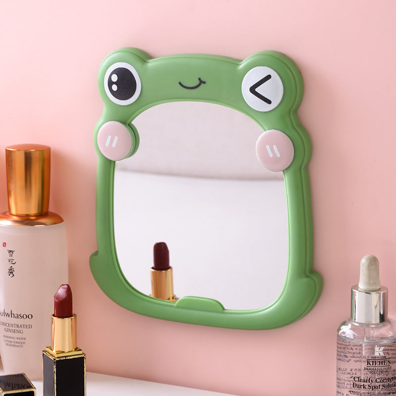 Cute Frog-Themed Handheld Mirror