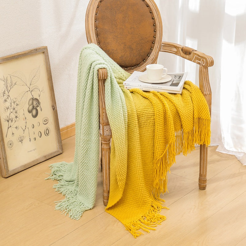 Unisex Cozy Knitted Throw Blanket