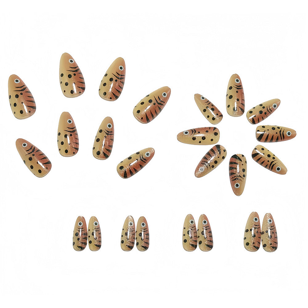 Acrylic Nail Set with Animal Design Acalora