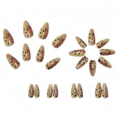 Acrylic Nail Set with Animal Design Acalora