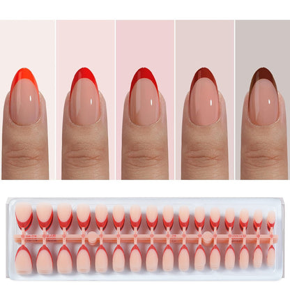 Gradient French Tip Press-On Nails Acalora
