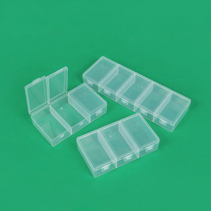 Multi-Compartment Clear Craft Storage Box Acalora