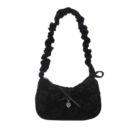 Elegant Floral Embellished Shoulder Bag Acalora