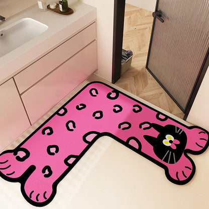 Fun-Filled Cartoon-Themed Bath Mat