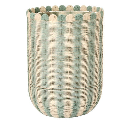 Decorative Scalloped Woven Storage Box Acalora