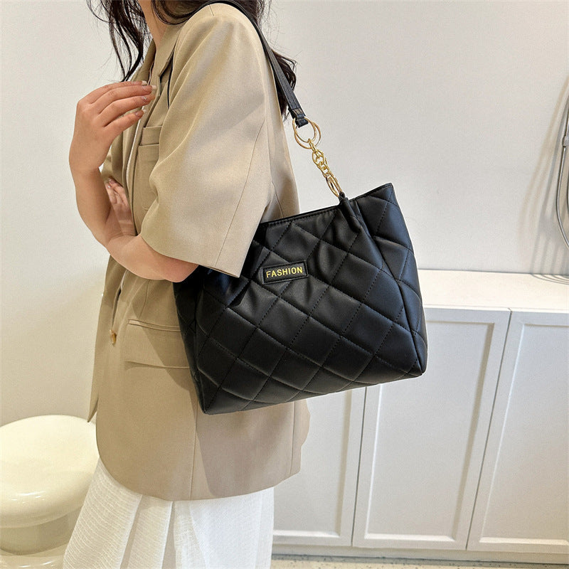 Elegant Quilted Tote Bag Acalora