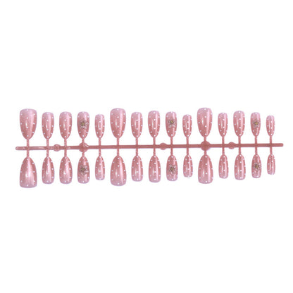 Premium Adhesive Press-On Nail Set with Floral Patterns Acalora
