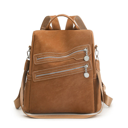 Stylish Multi-Zippered Backpack Acalora