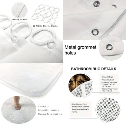 Digital Lion Themed Bathroom Set