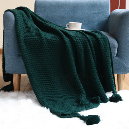 Plush Woven Decorative Throw Blanket