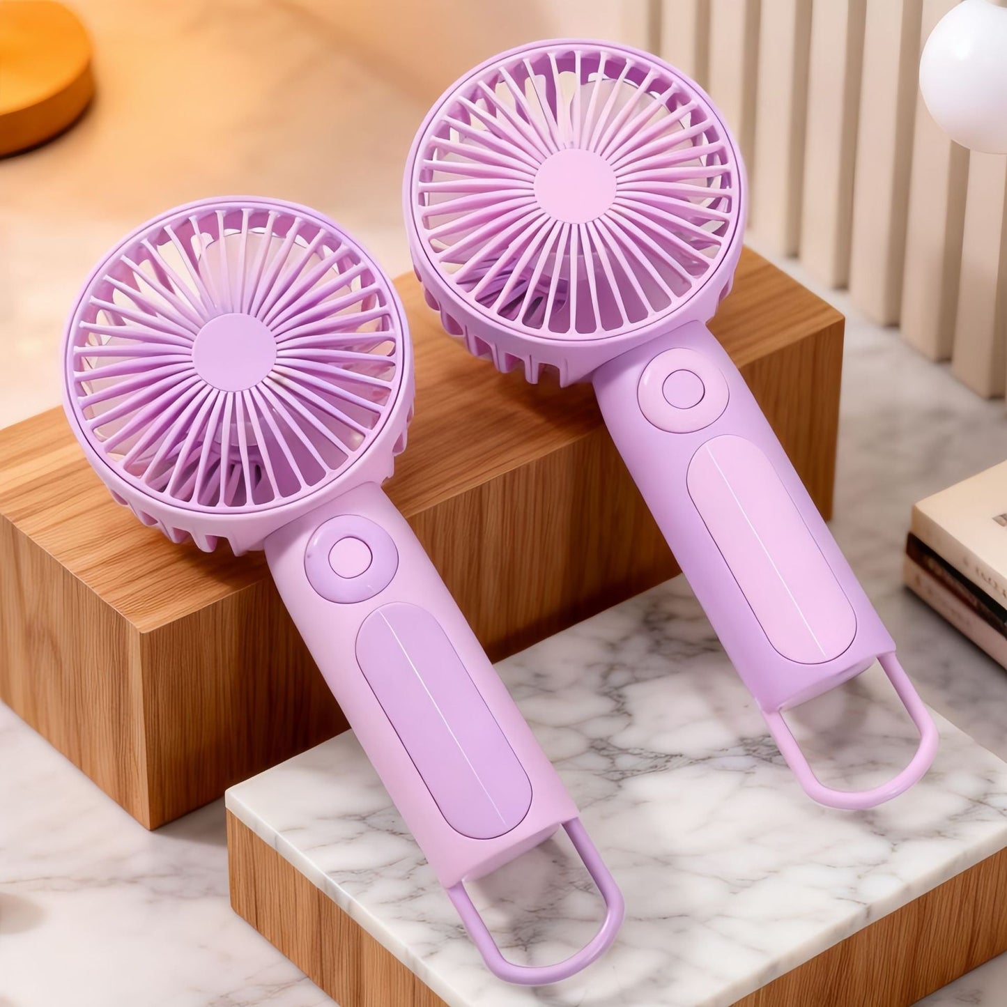Ladies' Portable Handheld Fan with Ergonomic Handle Karnz