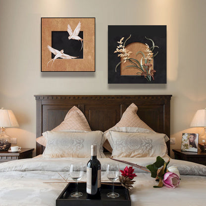 Floral framed artwork