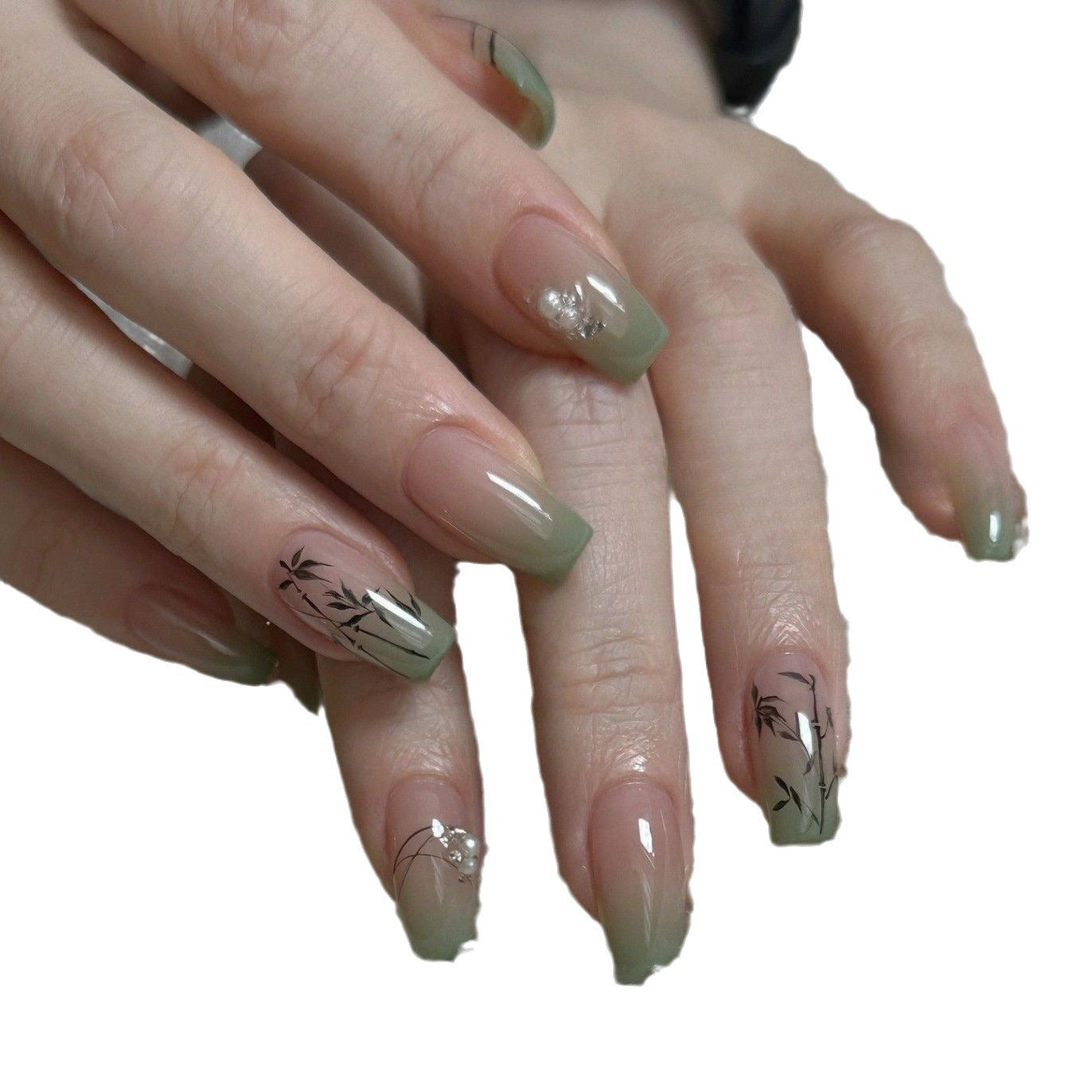 Botanical Floral Design Press-On Nails Acalora