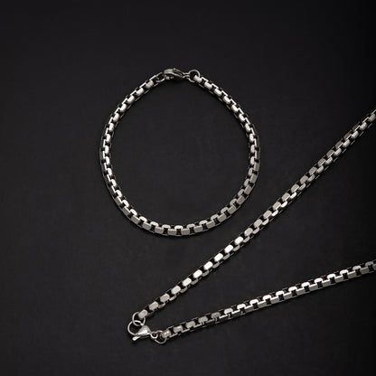 Modern Interlocking Link Chain Set Acalora
