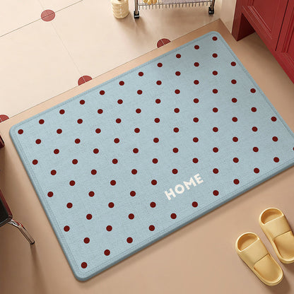 Fun Dot-Patterned Non-Slip Bathroom Mat