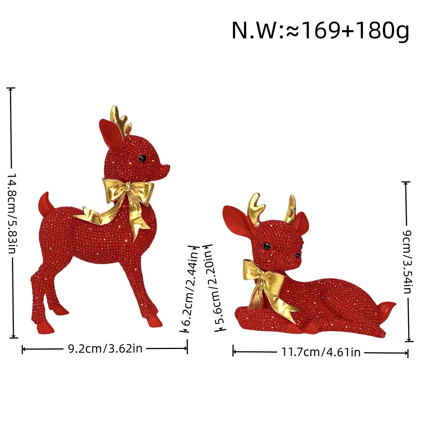 Luxurious Reindeer Sculpture Acalora