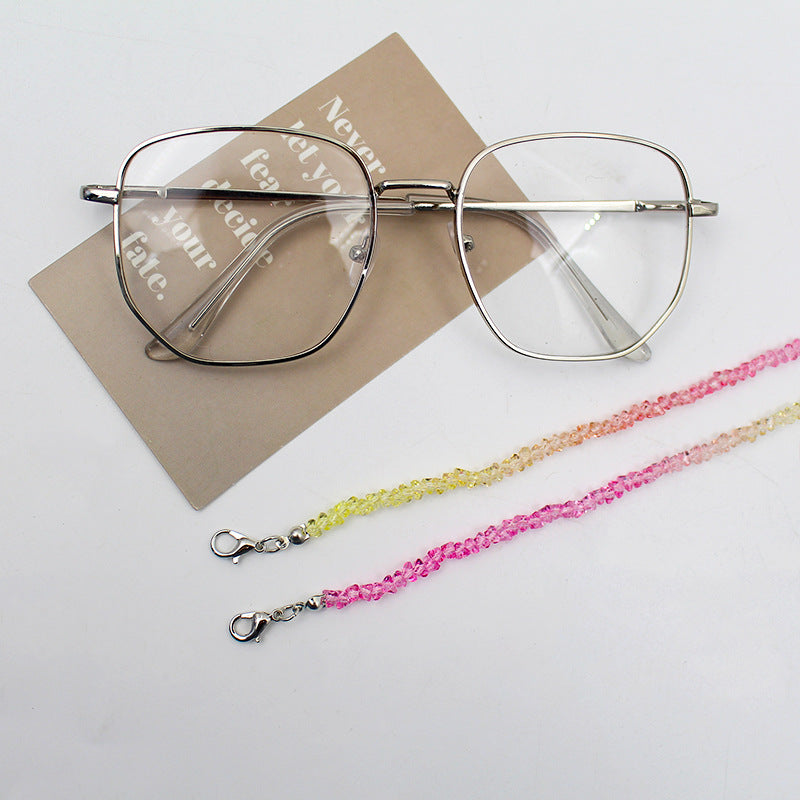 Elegant Crystal Beaded Eyewear Chain Acalora
