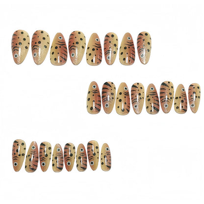 Acrylic Nail Set with Animal Design Acalora
