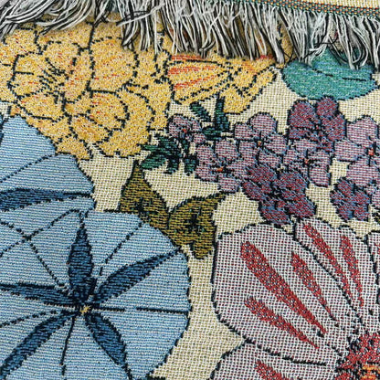 Floral Art Throw Blanket