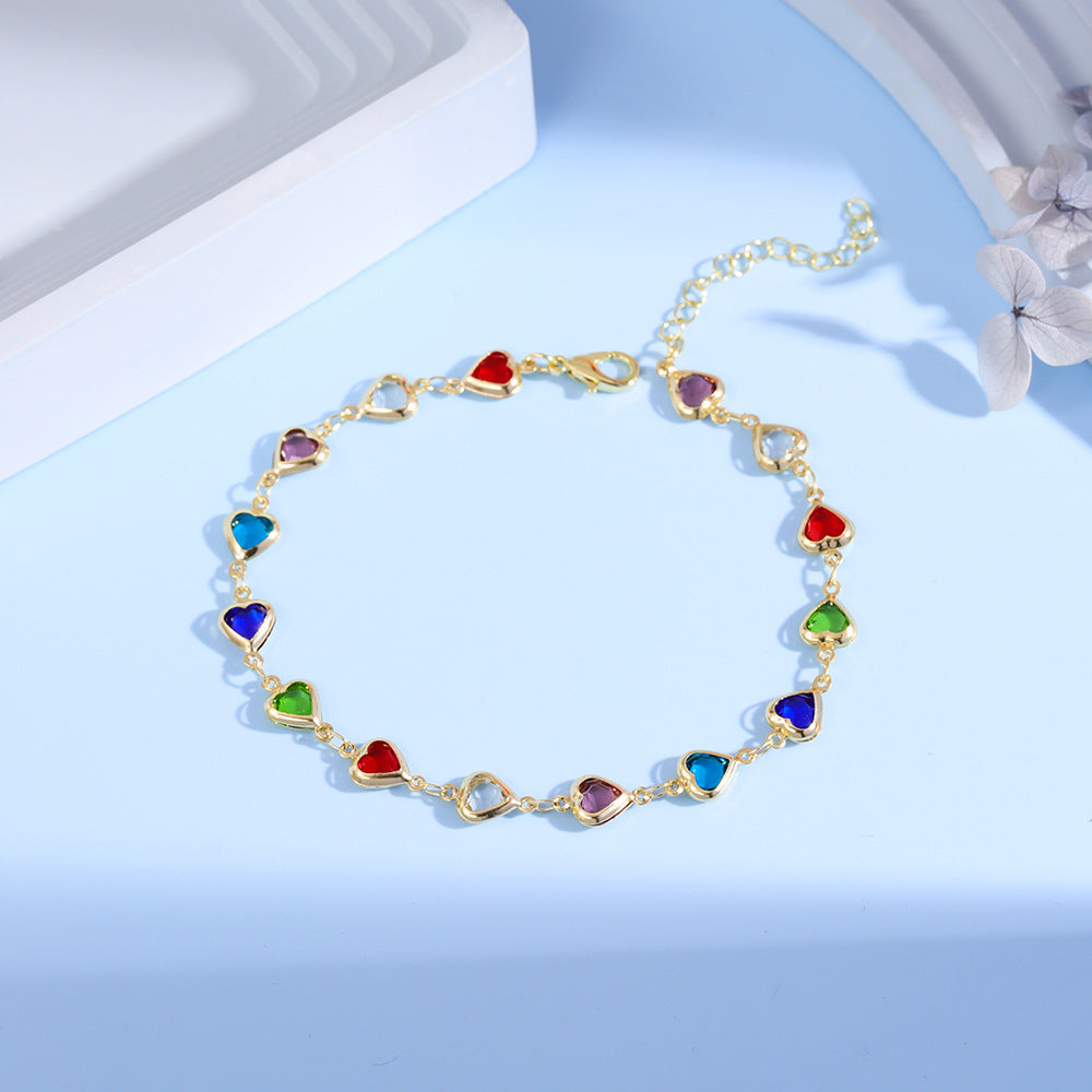Colorful Gemstone Statement Bracelet Acalora