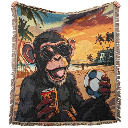 Whimsical Animal-Themed Tapestry Throw Blanket