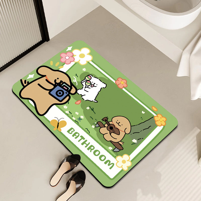 Modern Artistic Bath Mat Acalora