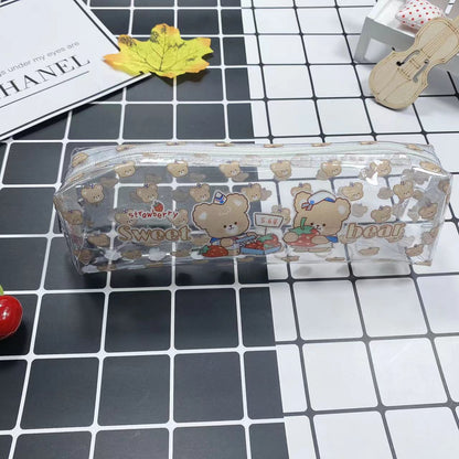Cute Bear Patterned Pencil Case Acalora