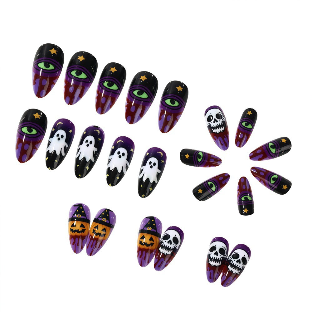 Creative Halloween-style artificial nails Acalora