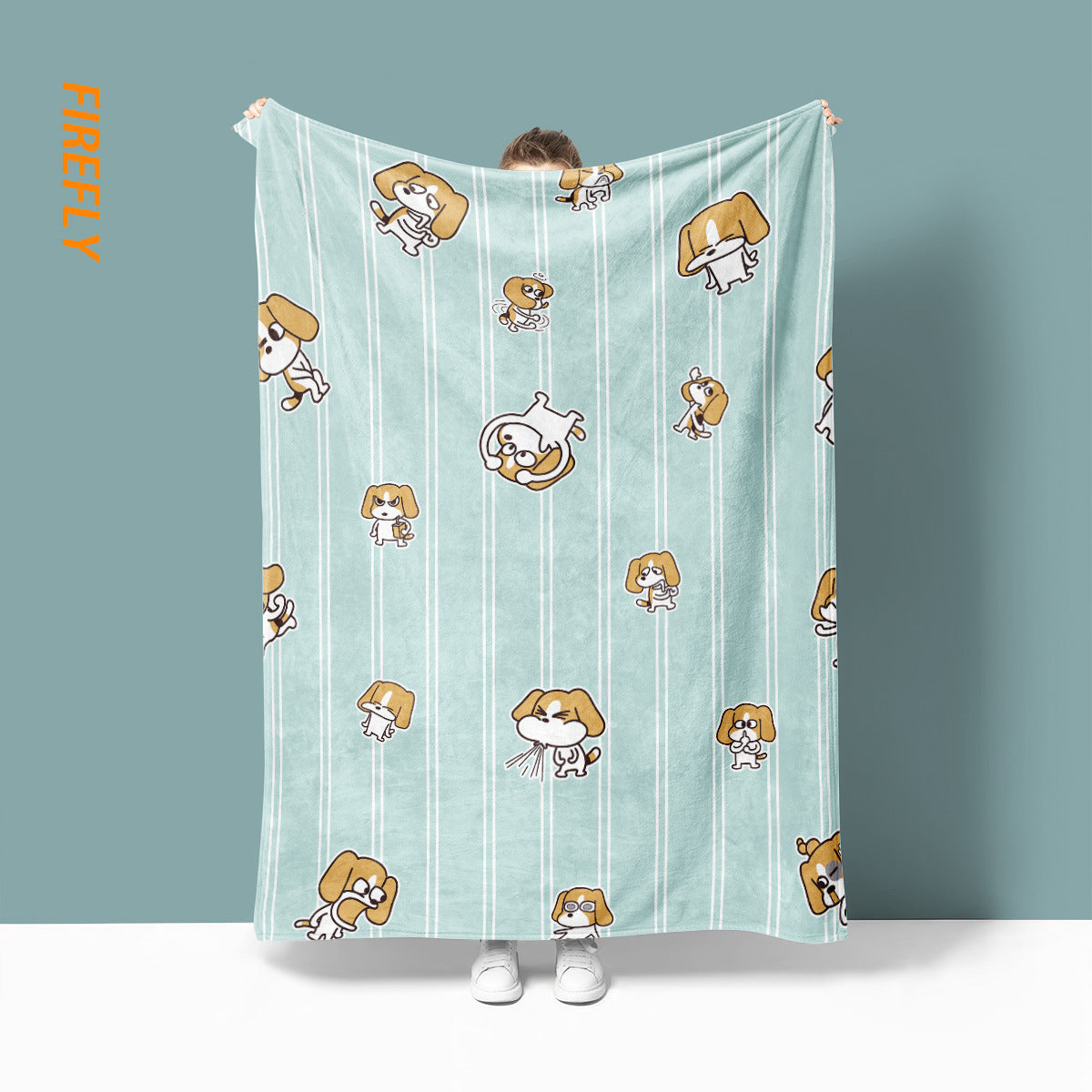 Unisex Fun Cartoon-Themed Throw Blanket