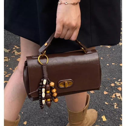 Vintage-Inspired Structured Satchel Acalora