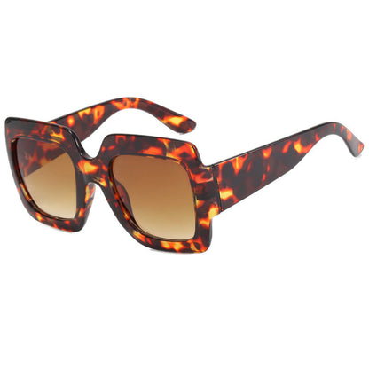 Women's oversized Square Sunglasses with striking tortoiseshell design Karnz