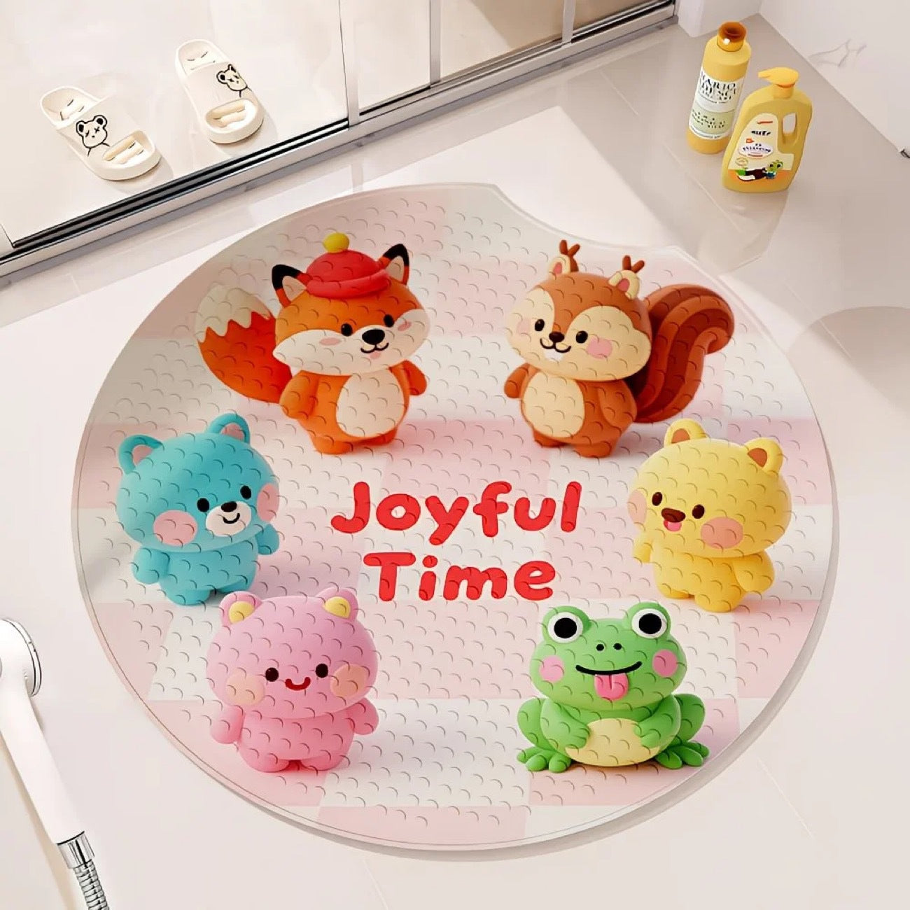 Plush Cartoon Bath Mat