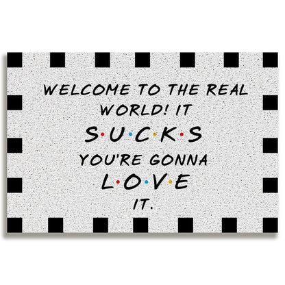 Whimsical Welcome Door Mat