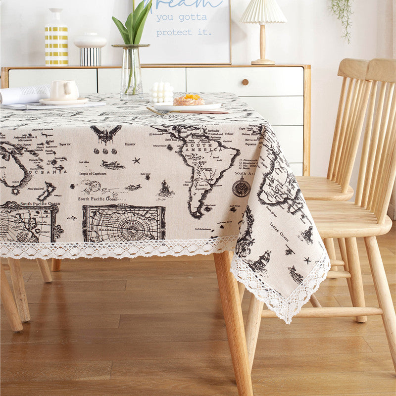 Lace Printed Tablecloth