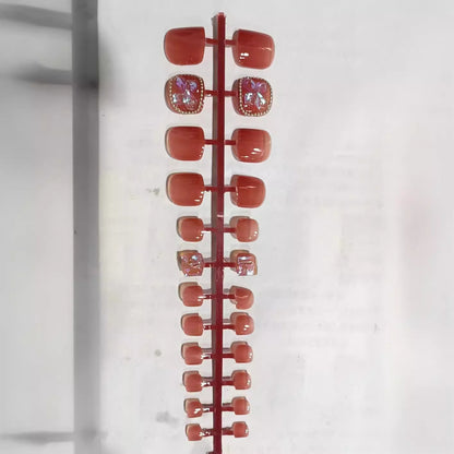 Decorative Diamond-Accent Press-On Nail Set Acalora