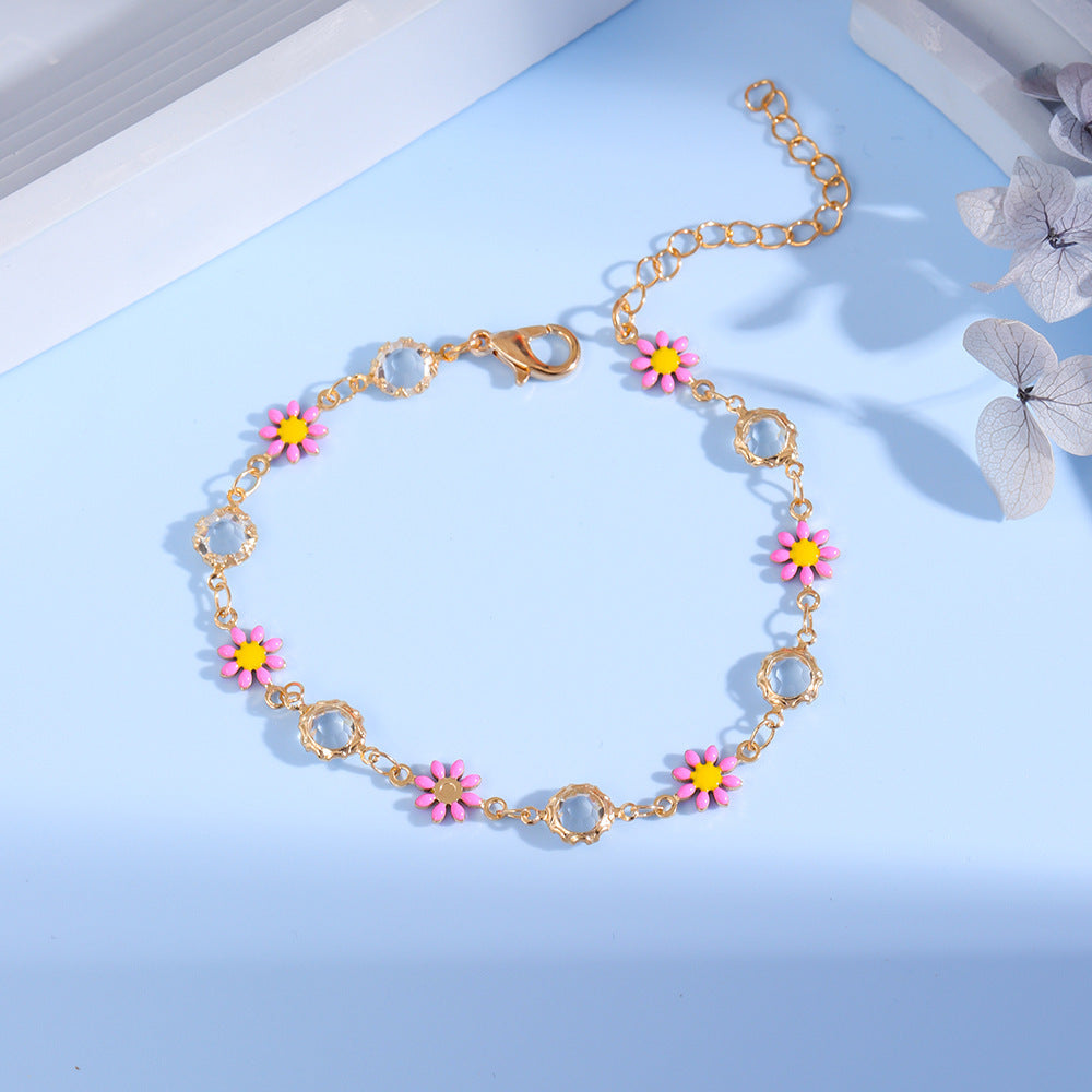 Floral Charm Bracelet Acalora