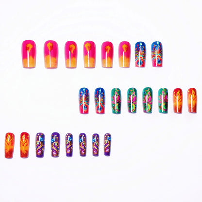 Artistic Bohemian-Inspired Nail Art Acalora