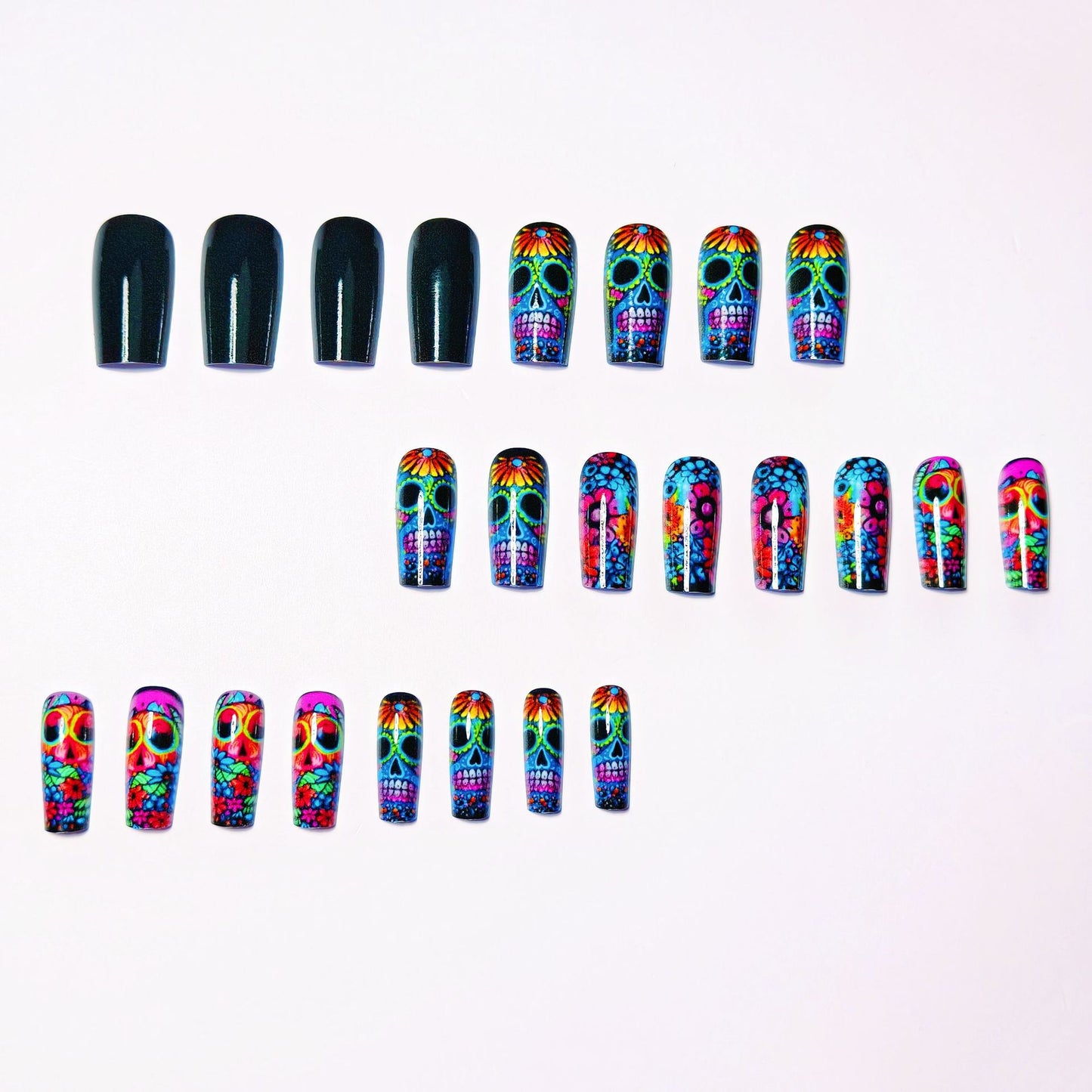 Decorative Skull Design Nail Art Acalora