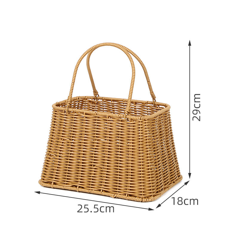 Handcrafted Wicker Storage Basket Acalora