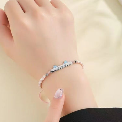 Cute Cat-Themed Charm Bracelet Acalora