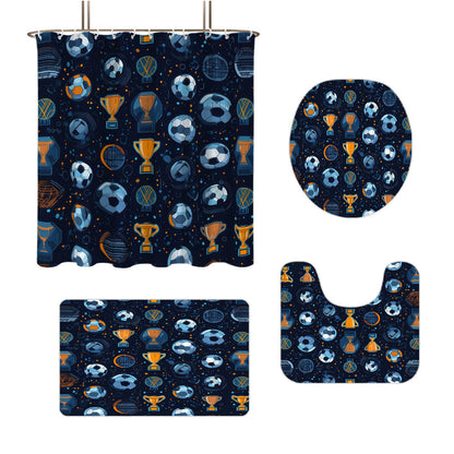 Basketball-Themed Bathroom Decor Set