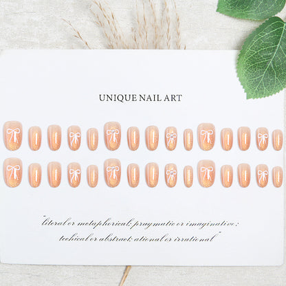 Glamorous artificial nail tips with glitter accents Acalora