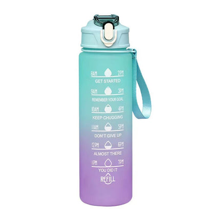 Women's Motivational Water Bottle with Time Markers Kalsten