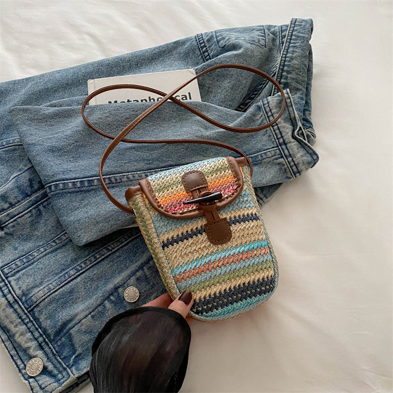 Colorful Woven Crossbody Bag Acalora