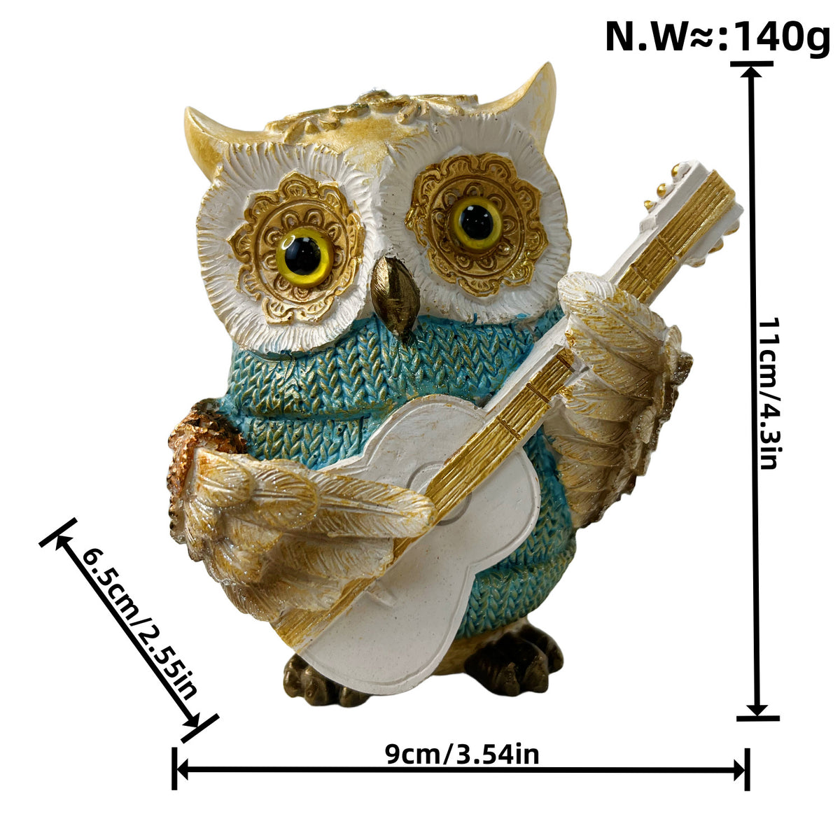 Artful owl figure in maritime design Acalora