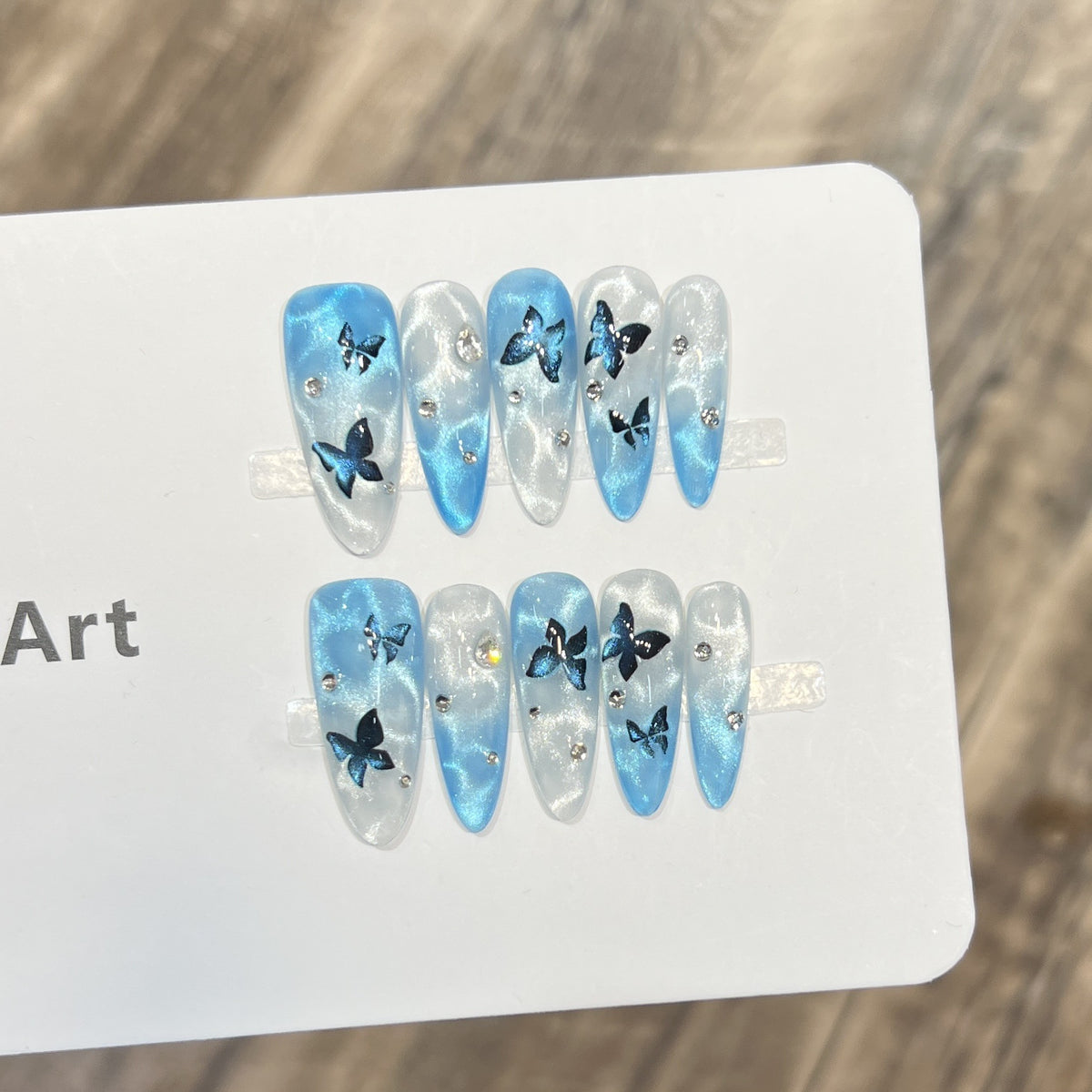 Decorative Floral Stiletto Press-On Nail Set Acalora