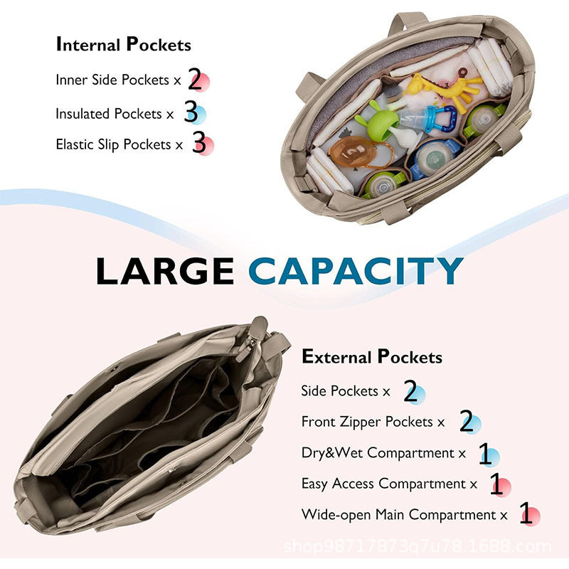 Quilted Multi-Purpose Work Tote Acalora