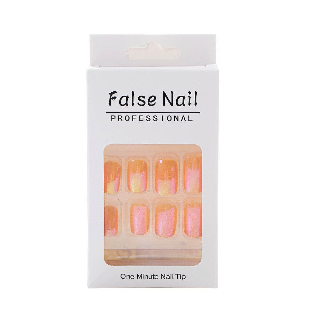 Gradient Color Artificial Nails Acalora